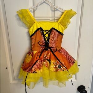 Revolution Dancewear Sunflower Tutu Outfit | Size: SC | Like New
